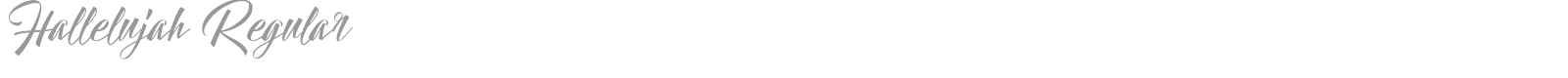 Hallelujah font preview